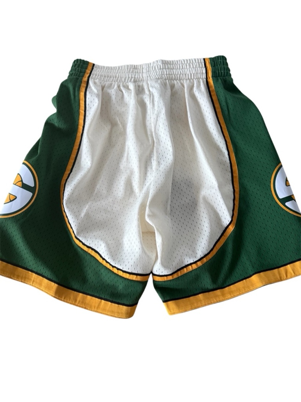 NBA SWINGMAN ROAD SHORTS SUPERSONICS 07-08 HARDWOOD CLASSICS Men’s Small New